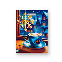 Новорічний пакет із вирубною ручкою 28,5х38 "Блакитна чашка" Комсерв 25 шт/уп.