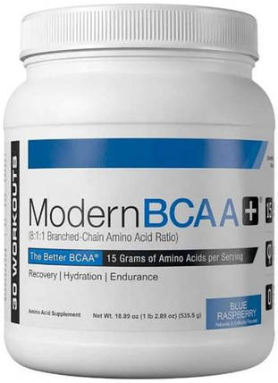 Амінокислоти BCAA Modern Sports Nutrition Modern BCAA+ 535 g Блакитна малина, фото 1
