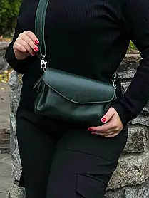 Шкіряні сумки на плече "Женева" із натуральної шкіри | Подарунок мамі, подрузі, кумі на День Народження