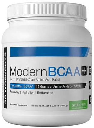 Амінокислоти BCAA Modern Sports Nutrition Modern BCAA+ 535 g Зелене яблуко, фото 1