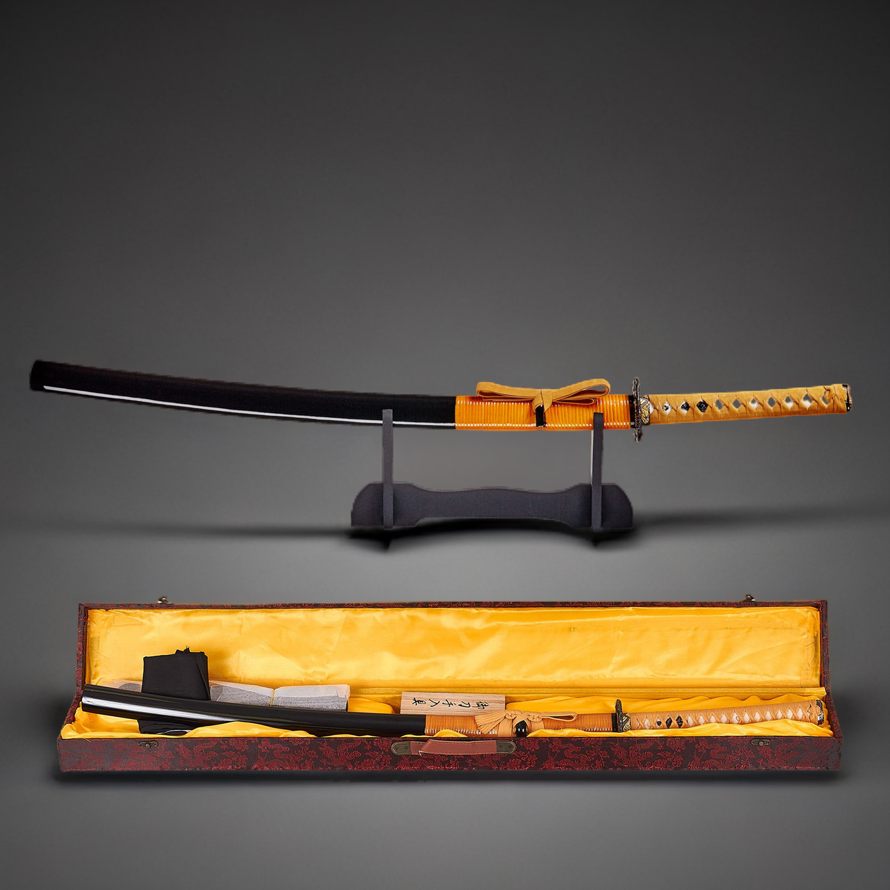 Меч Катана Самурайська Колекційна EDO SAMURAI KATANA на Подставці у Подарунковому кейсі