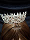 Корона з камінням Swarovski Срібло 12.5 см Корона на голову з інкрустацією Весільна тіара для зачіски, фото 7