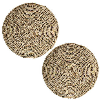 Набір з 2-х круглих підставок під тарілки в коричневому кольорі Arca