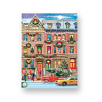 Пакети з вирубною ручкою 28,5х38 Новий Рік "Різдво у Нью-Йорку" Комсерв 25 шт/уп.