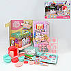 Шкатулка будиночок для творчості рукоділля Ігровий набір для декорування фігурок фломастери блискітки стрази, фото 2