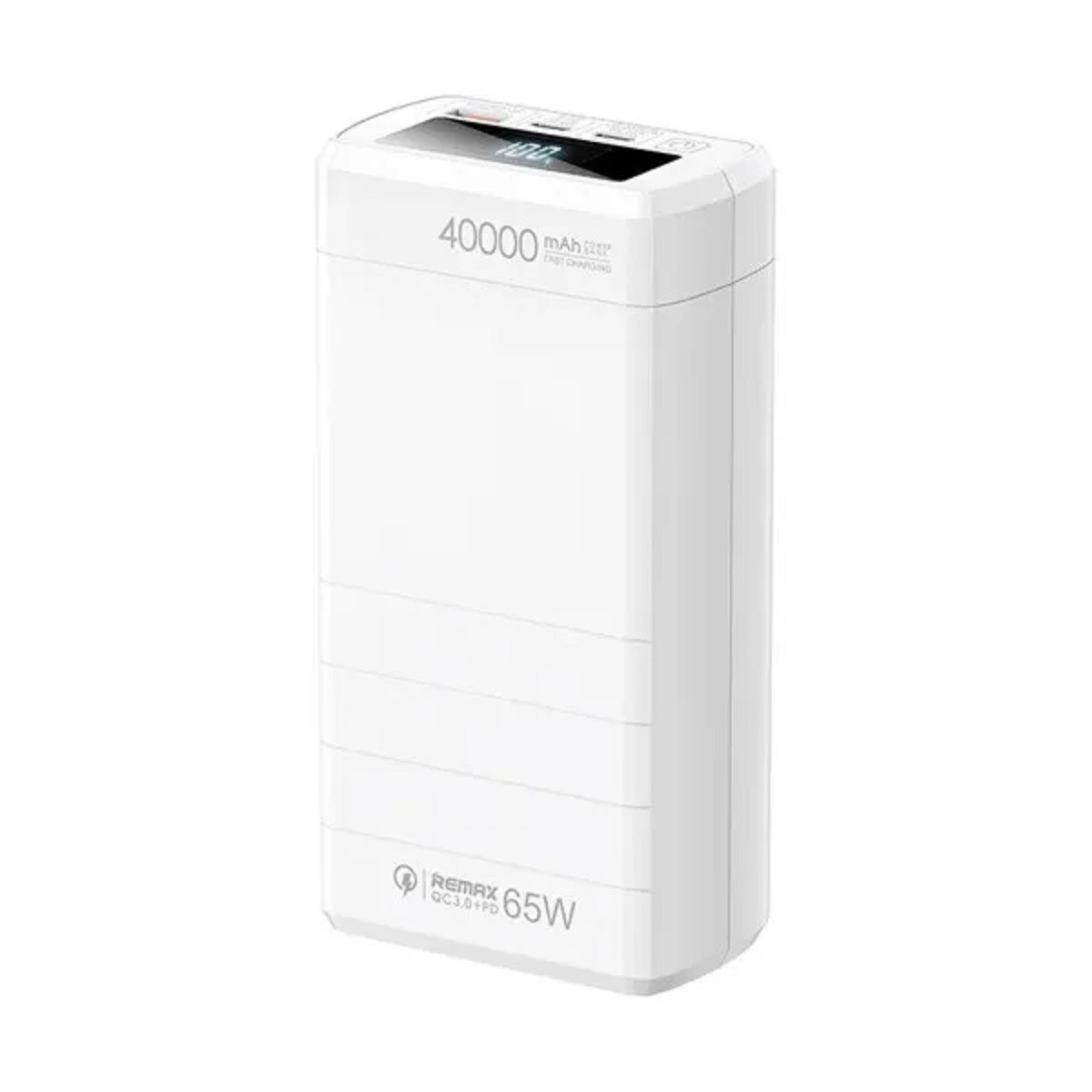 УМБ Power Bank Remax RPP-310 40000 mAh 65W USB Type-C швидке зарядження білий, фото 1
