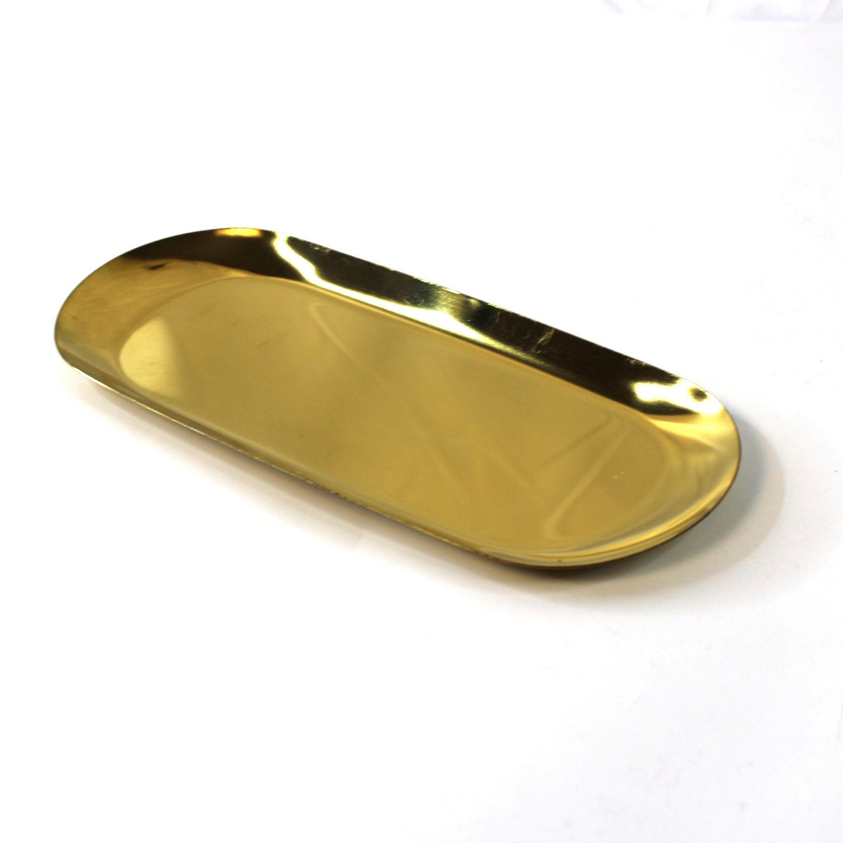 Металевий лоток для манікюрних інструментів Lilly Beaute, Золотистий, M (22.5 х 9 см), фото 1