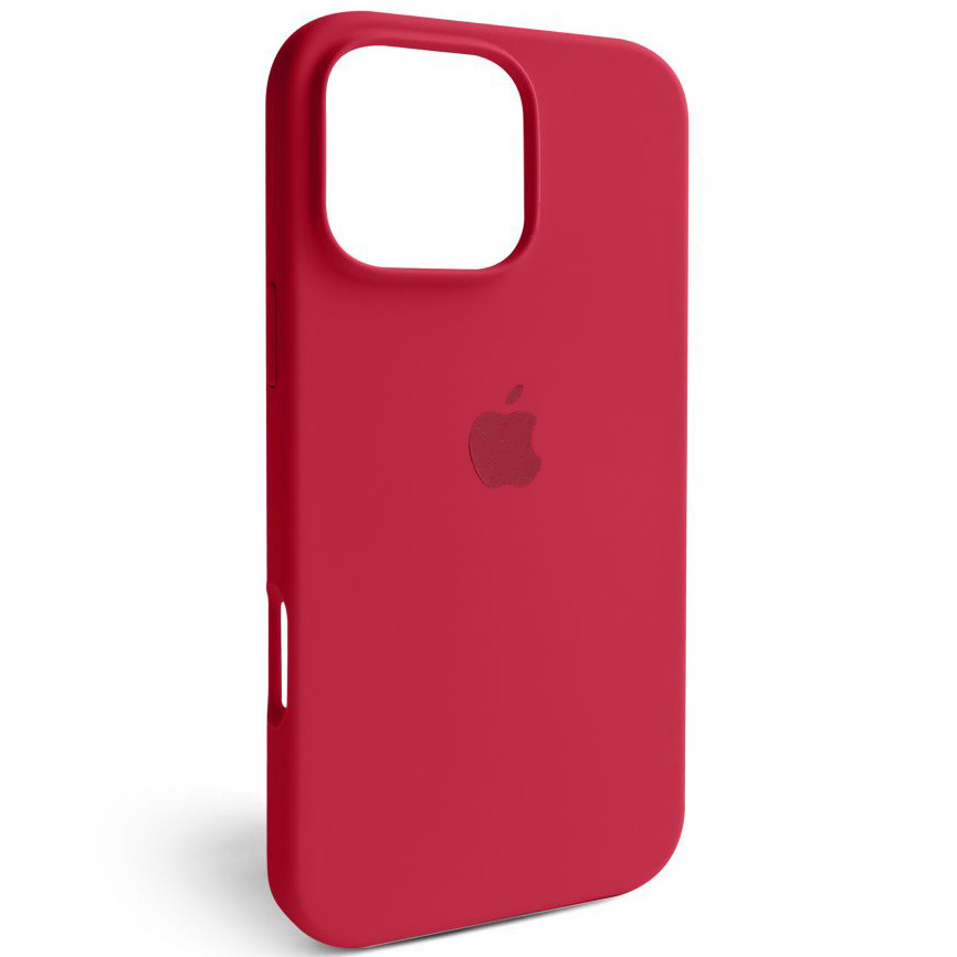 Чехол Silicone Full Cover для Apple iPhone 16 Pro Max Rose Red, фото 1