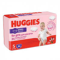 Підгузники Huggies Pant 5 (12-17 кг) Jumbo 34 Girl