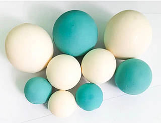 Шоколадні сфери біло-блакитні