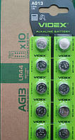 Батарейка годинника Videx AG 13(LR44) blister card 10 pcs