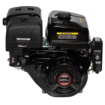 Двигун бензиновий LONCIN G420FD (шпонка, вал 25 мм, 13,0 л.с.) Євро5, ел. стартер