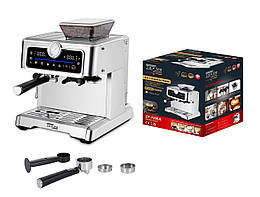 Кавоварка та кавомолка Еспресо-машина 2в1 Barista 20Bar (італійська помпа) Zepline ZP-7305A 3000Вт
