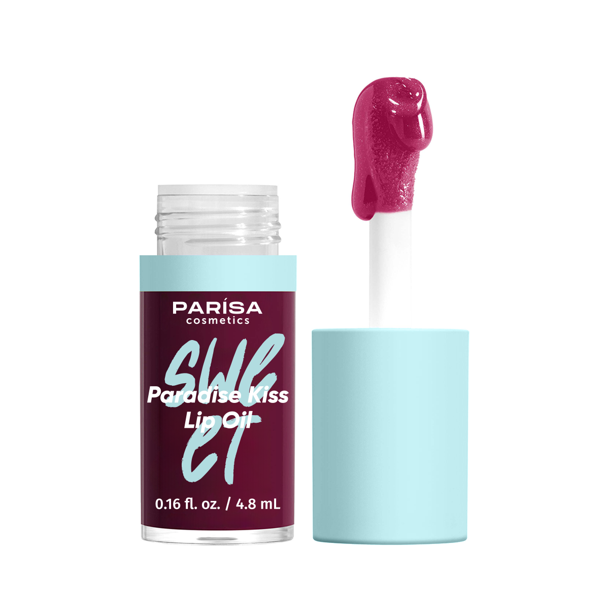 Блиск-олійка для губ Parisa Cosmetics Sweet Paradise Kiss Lip Oil №04 Blackberry