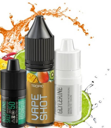 Vape Shot 15ml Tropic Набор для самозамеса жидкости Заправка для вейпа ...