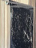 Самоклеюча венілова плитка в рулоні чорний мармур 600*3000*2mm, фото 2