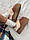 Зимові Жіночі Черевики UGG Funkette Platform Chestnut | каштанові на платформі з ремінцем, розміри 36–41, фото 5