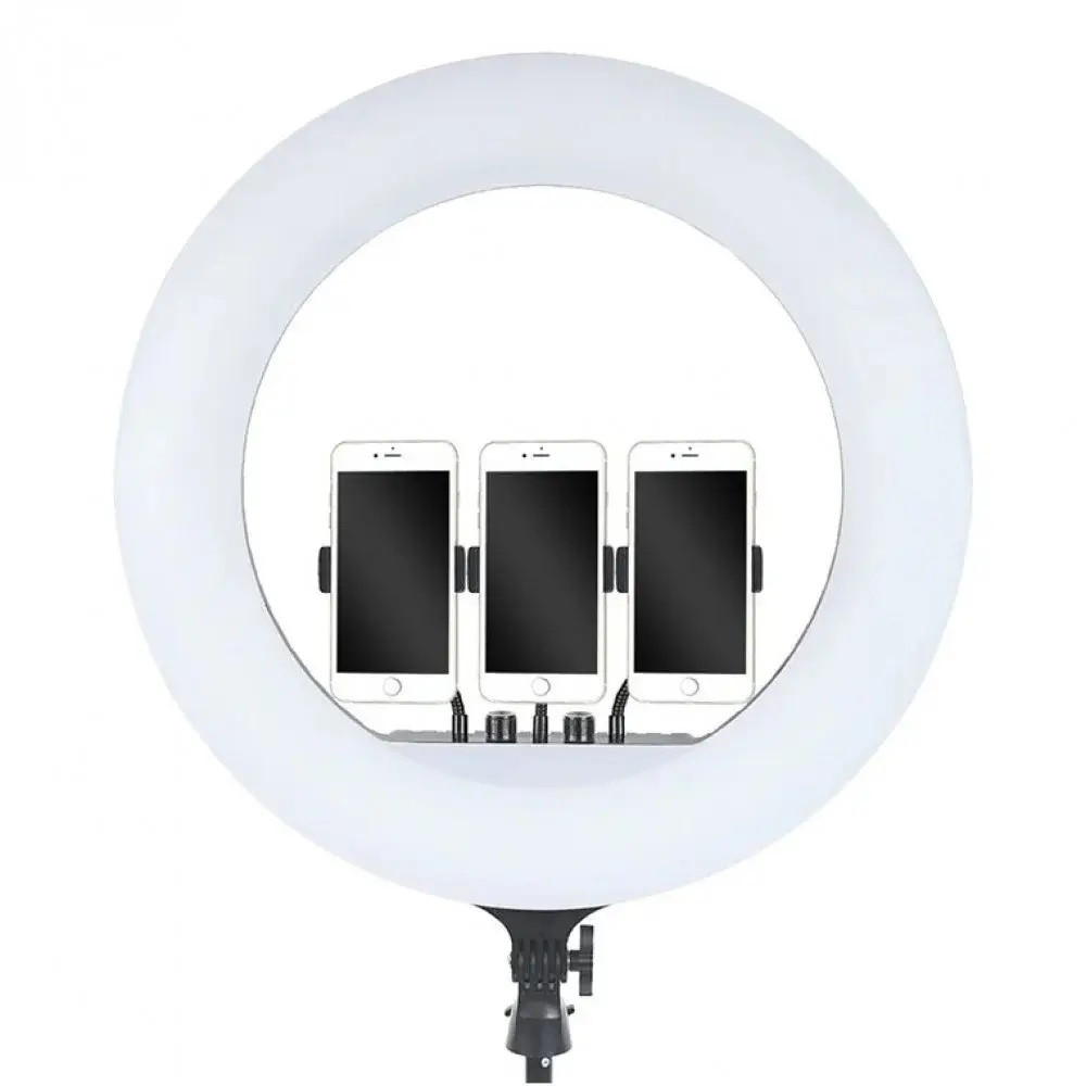 Кільцева світлодіодна LED лампа RIAS RL-18 45см на 3 тримача з пультом ДУ (3_05614), фото 1