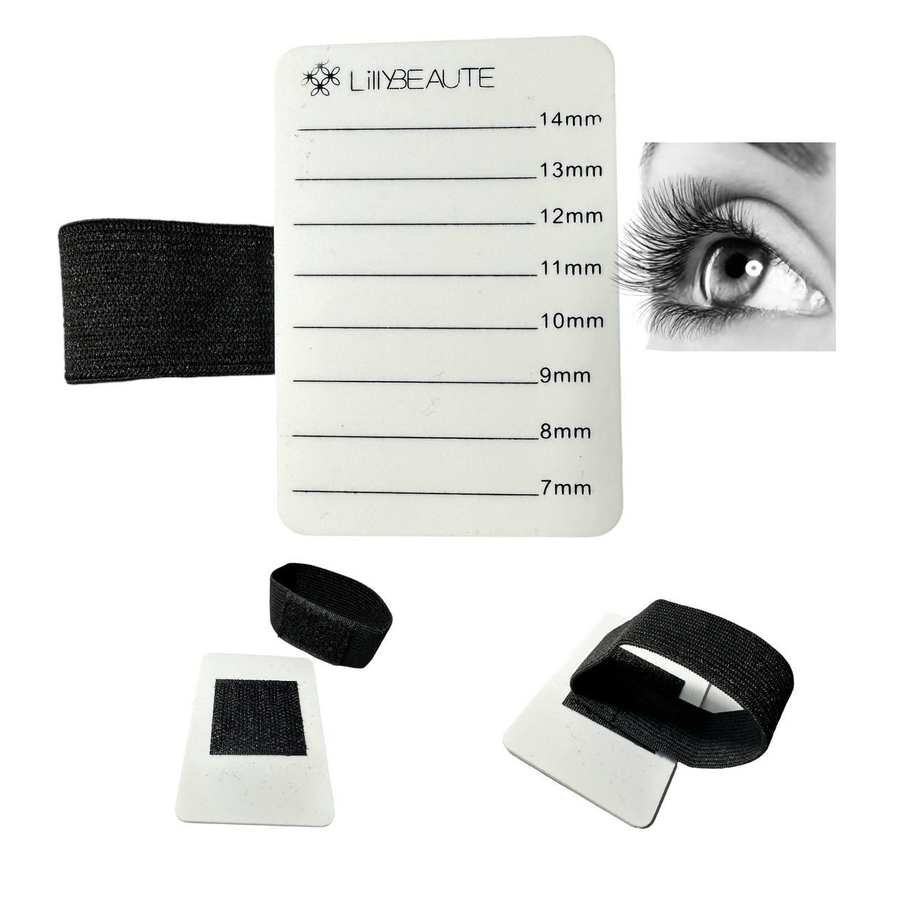 Планшет для вій пластиковий на еластичній резинці