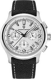 Чоловічий водонепроникний наручний годинник Pagani Design PD-1781 Black-Silver-White