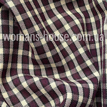 Костюмна (брючна) тканина Марсала з білим