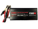 Перетворювач напруги UKC 1500W 12V-220V з чистою синусоїдою для автомобільних акумуляторів, фото 3