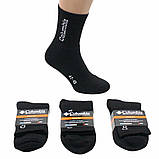 Зимові чоловічі термошкарпетки чорні високі теплі вовняні шкарпетки Columbia Travel Black 42-45, фото 5