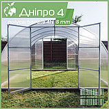 Теплиця "Дніпро-4" 4х6 м / профільна труба 20Х40 мм / стільниковий полікарбонат 10 мм PREMIUM, фото 2