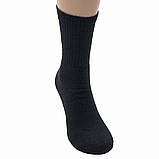 Зимові чоловічі термошкарпетки чорні високі теплі вовняні шкарпетки Columbia Travel Black 42-45, фото 4