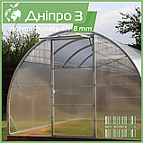 Теплиця "Дніпро-3" 3х10 м / профільна труба 20Х40 мм / стільниковий полікарбонат 10 мм PREMIUM, фото 2