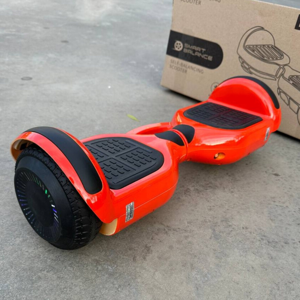Гіроборд SMART BALANCE U6 Pro 2024 6.5" Помаранчевий + Bluetooth колонка і підсвітка колес