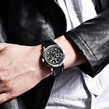 Чоловічий водонепроникний наручний годинник Pagani Design PD-1781 Black-Silver-Black, фото 5