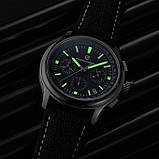 Чоловічий водонепроникний наручний годинник Pagani Design PD-1781 Black-Silver-Black, фото 8