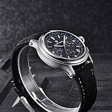 Чоловічий водонепроникний наручний годинник Pagani Design PD-1781 Black-Silver-Black, фото 7