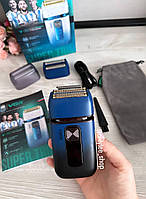 Машинка для стриження бороди VGR V-362 з LED-дисплеєм акумуляторний шейвер для ідеальної гладкості з тримером