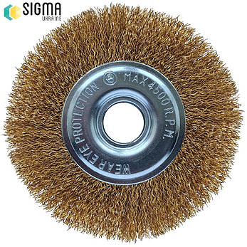 Щітка дротяна дискова торцева для болгарки Sigma 115мм, фото 3