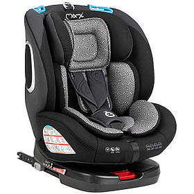 Автокрісло MoMi Tordi Black (ISOFIX, TOP TETHER, 0-36кг, група 0+, I, II, III) Чорний