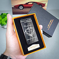 Електрична імпульсна запальничка USB + газ з лазерним гравіюванням "Кохання" TURBO. Подарунок для чоловіка арт.50101