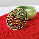 Курильниця для пахощів Колотий лід (зелена) + комплект пахощів, фото 2