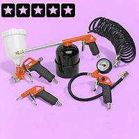 Набір пневмоінструментів для майстерні 5 од FlexiPro набір пневмоінструментів для чистки