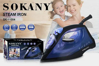 Електрична парова праска Sokany SK-11024 потужністю 2000 Вт поворотний на 360 градусів шнур