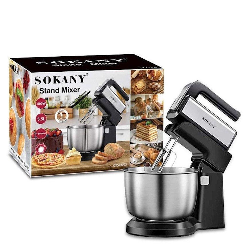 Міксер стаціонарний Sokany CX-6652 Stand Mixer кухонний міксер 500 Вт