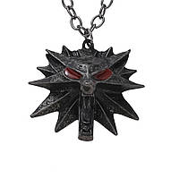 Медальйон амулет Відьмака Вовк Геральт The Witcher 3 Wild Hunt Червоні Очі Стиль 2