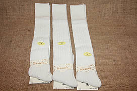 Гольфи жіночі вовняні з косичкою Кардишлер за коліно кремовий