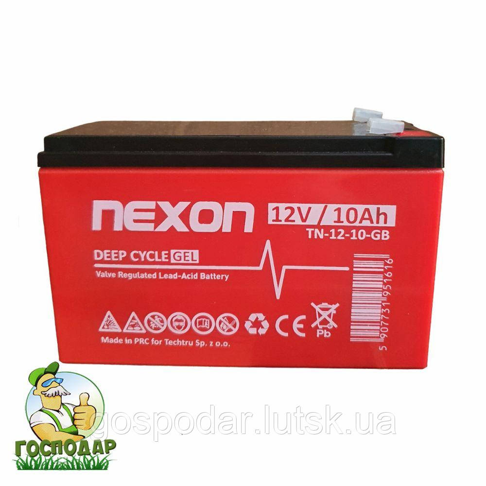 Акумуляторна батарея гелева NEXON 12-10L VRLA 10Ah 12V, акумулятор для ранцевого оприскувача, ДБЖ, і т.д.