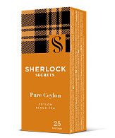 Чай чорний Sherlock Secrets Pure Ceylon цейлонський у пакетиках 25*2г, (Шерлок Секрет)