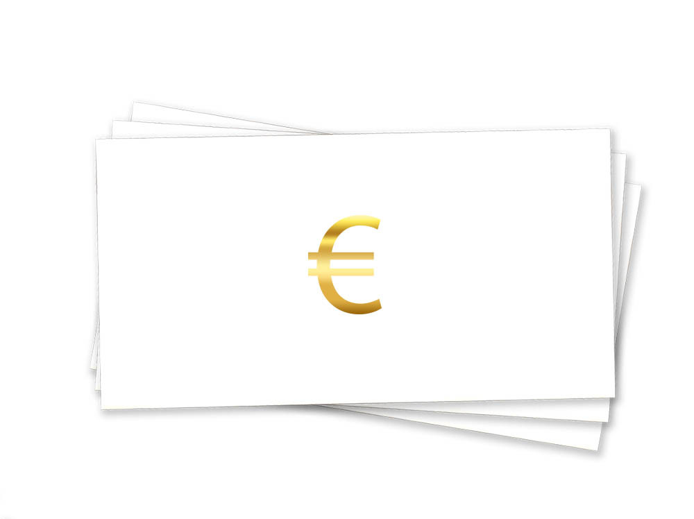 Конверт на гроші "Євро" (золоте тиснення)