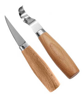 Набір стамесок 2 шт. для різі для дерева, вирізання ложки Без бренда