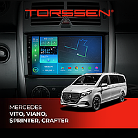 Штатна магнітола Torssen Mercedes Vito, Viano, Sprinter, Crafter F98256 4G Carplay