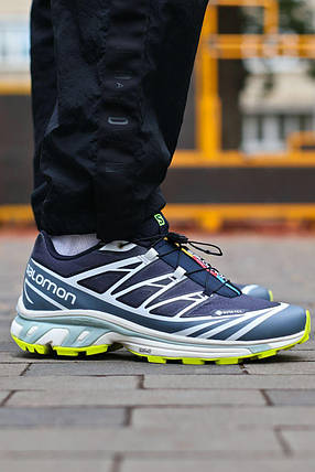 Зимові Чоловічі Кросівки Salomon XT-6 Advanced Gore-Tex Night Sky / Саломон ХТ-6 Адванст Гор Текс Найт Сині, фото 1